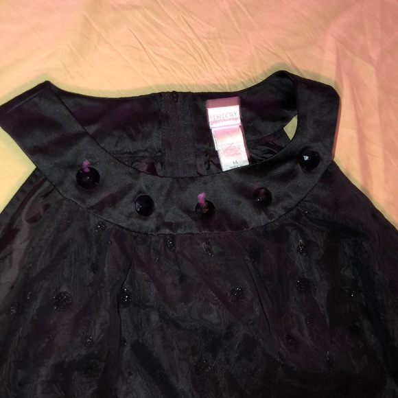 Black dress with black glitter dots - Picture 2 of 7